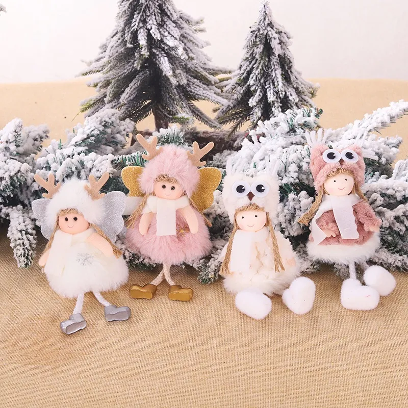 4 Pieces New Year Gift Cute Christmas Angel Doll Xmas Christmas ...