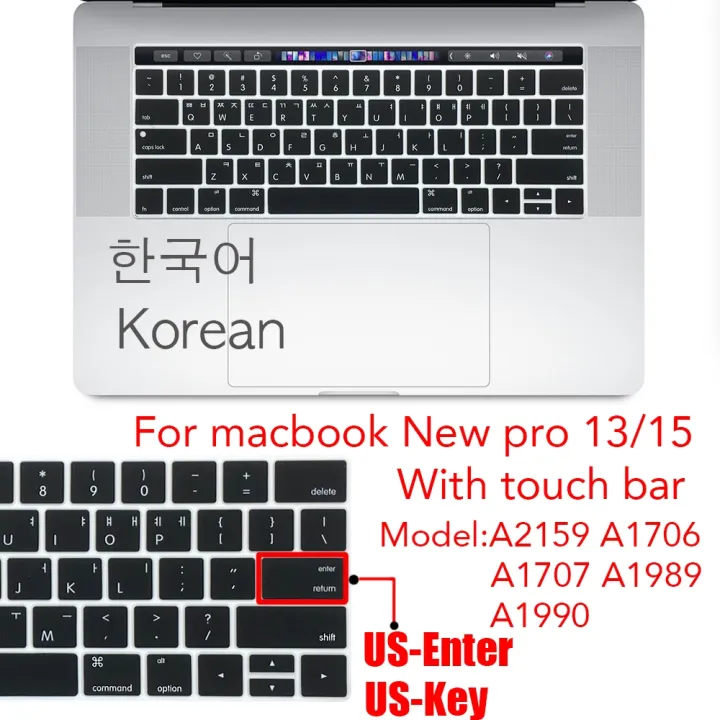 korean-us-key-us-enter-keyboard-cover-case-protector-for-macbook-pro-13air-11-12-15-touchbar-a2159-a1466-a1932-a1990-a1398-a1708