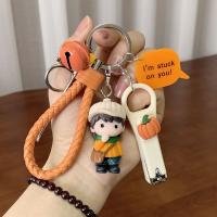 KEYCHAIN พวงกุญแจ พวงกุญแจปัจฉิม ที่แขวนพวงกุญแจ คู่ครีเอทีฟ รถยนต์ เพื่อป้องกันการสูญหาย พวงกุญแจ ที่แขวนกระเป๋าหนังสือ