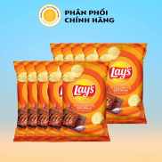 Bịch 10 Gói Bánh Snack Khoai Tây Lay s Wavy Vị Sườn Nướng BBQ Brazil gói