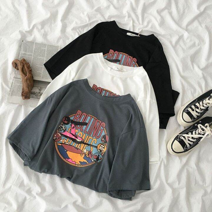 womens-korean-style-oversize-short-sleeved-loose-printed-t-shirt-half-sleeved-bottoming-shirt-sister-costume-baju-wanita