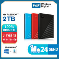 จัดส่งจากกรุงเทพ Western Digital External Hard Disk HDD 2TB/1TB ฮาร์ดดิสก์แบบพกพา USB3.0 2.5" WD ฮาร์ดไดรฟ์คุณภาพสูง