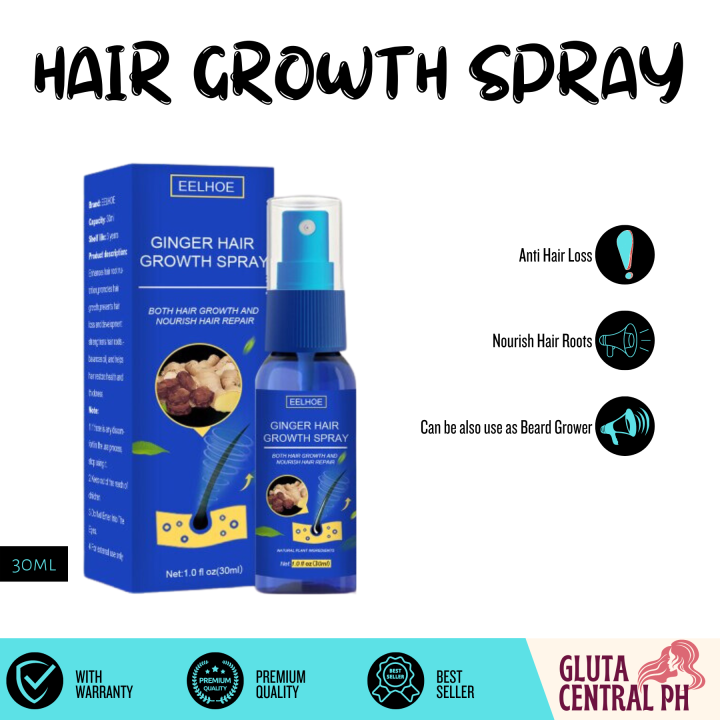 EELHOE Ginger Hair Growth Spray 30ml Promotes Hair Growth Prevent