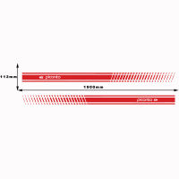 2ชิ้นสไตล์ประตูด้านข้างสติ๊กเกอร์ไวนิลร่างกายรูปลอกแข่งลายสติ๊กเกอร์สำหรับ Kia Picanto อุปกรณ์เสริมในรถยนต์