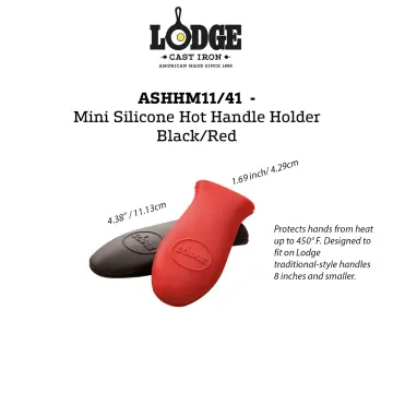 Lodge ASHHM11 Mini Silicone Black Handle Holder for Lodge Skillets 9 and  Smaller