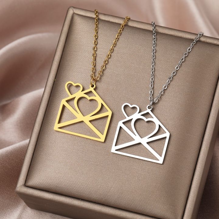 stainless-steel-necklaces-exquisite-heart-book-envelope-couple-pendants-chain-choker-fashion-necklace-for-women-jewelry-gifts