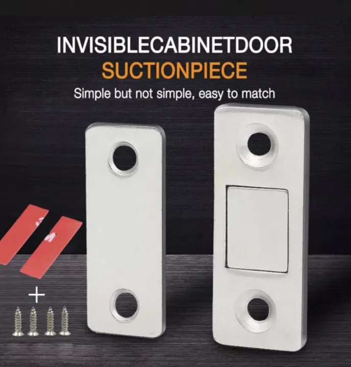 1 set of ultrathin strong door closers door hasp lock