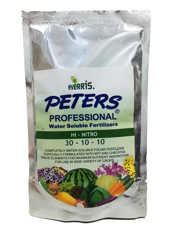Peters Hi Nitro 30-10-10 Water Soluble Fertilizer 100g