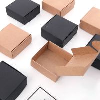 10pcs Blank Kraft Paper Packaging Box for Earring Diy Jewelry Display Storage Packing Case Wedding Party Handmade Gift Boxes