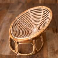 Newborn Photography Props Handmade Bamboo Basket Papasan Chair Photo Shooting Posing Sofa for Boys Girls Baby Fotografia Props Valves