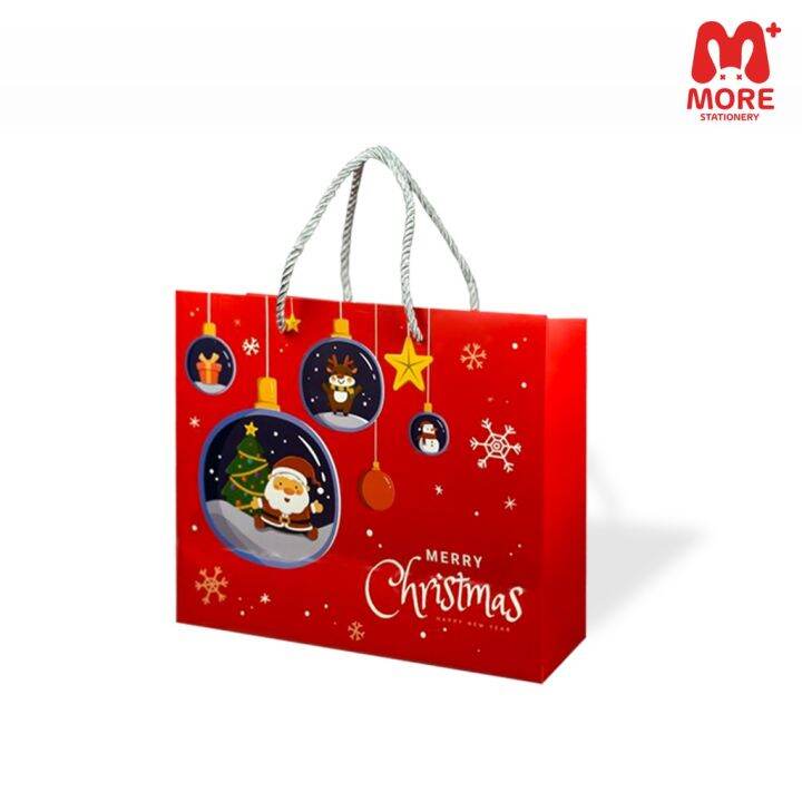 ถุงกระดาษ-ถุงใส่ของอเนกประสงค์-ลายคริสต์มาส-christmas-bag-premium