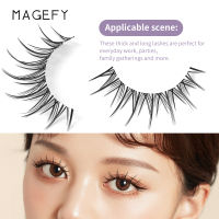 MAGEFY 7 Pairs 3D Eyelashes Extension Full Set Original Reusable Waterproof False Eyelashes 100% Handmade Fake Eyelashes