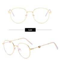 Myopia Graded Eyeglasses for Women With Grade Degree -1 2 3 4 5 6 Korean Fashion Round Iron Frames Optical Glasses