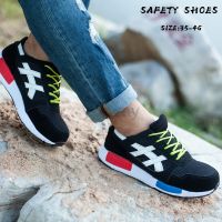 Ultralight MenWomen Safety Shoes Steel Toe Shoes Kasut Sukan Breathable Work Shoes