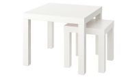 LACK Nest of tables, set of 2, white (ลัค โต๊ะซ้อน ชุด 2 ตัว, ขาว)