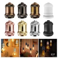 【YD】 Lamp Socket E27 Base Bulb Holder Industrial Pendant Fitting Cap 110/220V LampHolder Indoor Lighting