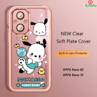 OPPO Reno 8เคส OPPO Reno 10/10 Pro + Plus/ 8T/8Z/7Z/8 Pro/7 Pro/ 6เคส OPPO A98 A78เคสน่ารักแฟชั่นพิมพ์ลาย Pochacco การ์ตูนดิสนีย์กันกระแทกพร้อมป้องกันฟิล์มเลนส์ฝา2023เคสโทรศัพท์แบบใสนิ่ม