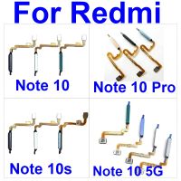 Tombol Home Kabel Flex untuk Xiaomi Redmi Note 10 10S 10Pro 4G 5G Kunci Menu Sidik Jari dengan Tombol Daya Sensor Sentuh Pita Fleksibel