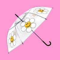 WiggleWiggle Transparent Umbrella Smile We Love / ร่มใสลายดอก