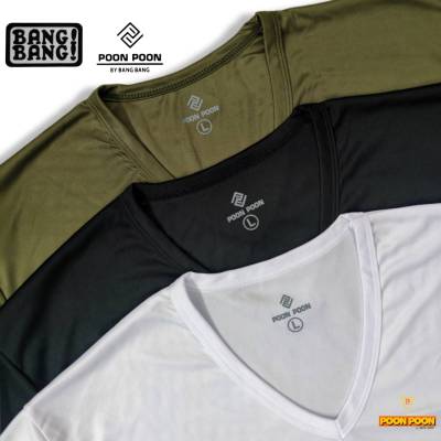 เสื้อยืดคอวี สำหรับซับในชุดเครื่องแบบ แบรนด์ POON POON by BANG BANG มี 4 สี