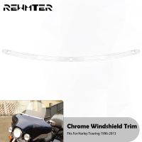 แผ่นเบนทางกระจกรถยนต์กันลมรถ CNC สำหรับ Harley Tou CVO Street เครื่องร่อนอีเลค FLHX FLHTC 1996-2013