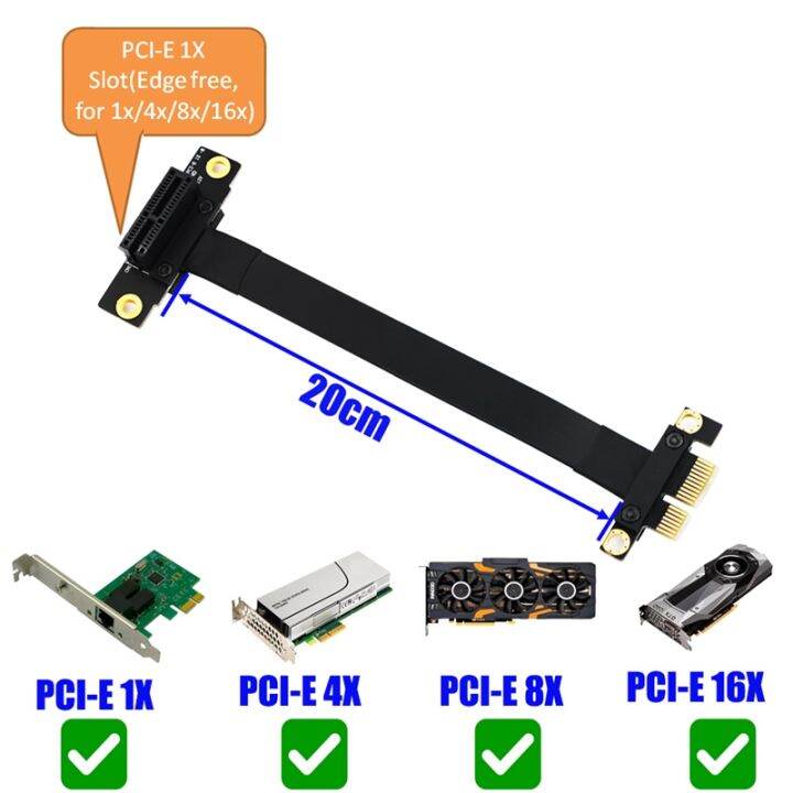 pcie-pci-riser-pci-e-express-riser-card-pcie-x1-extension-cable-for-motherboard-extender-converter-adapter-cable-20cm