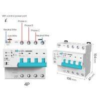 Tuya MCB WIFI Metering Circuit Breaker Interruptor Reclosing Wireless Interruptor Smart Life Timer Remote  Electrical Equipment Breakers Load Centers