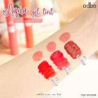 ทินท์ ลิปทินท์เนื้อเจล ODBO(โอดีบีโอ) AQUA GEL TINT-OD596 ลิปทินท์เนื้อเจล สูตรใหม่ ติดทน ล้างออกง่าย พร้อมมอบความนุ่มเนียน