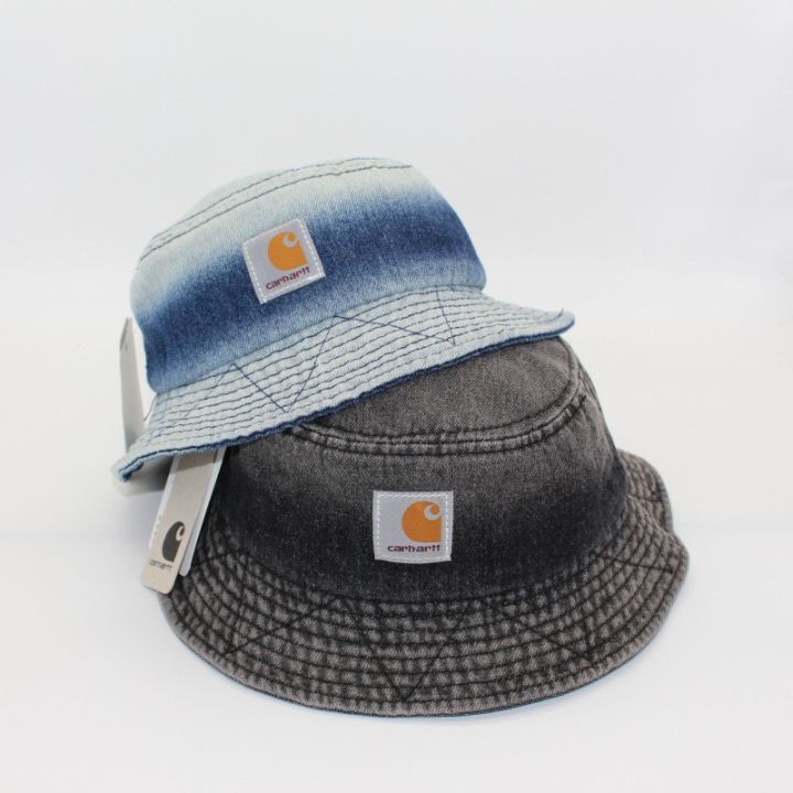 carhartt-คุณภาพสูง-sunhat-การไล่ระดับสี-หมวกชาวประมง-แฟชั่น-ผู้ชายและผู้หญิง-หมวกถัง-หมวกอินเทรนด์