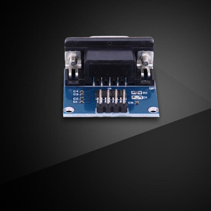 max3232-rs232กับโมดูลตัวแปลง-ttl-พอร์ตอนุกรม3-3v-5-5v-ตัวเชื่อมต่อ-db9ตัวเมีย-max232ชิป-max3232กระดานกระพริบ