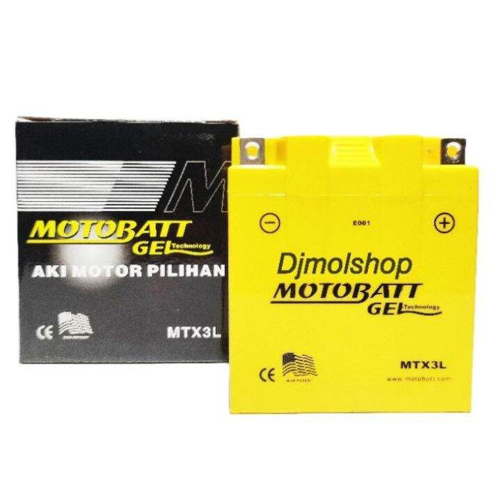 Aki Kering Motobatt MTX3L Rx-king - Ninja R / RR Old Original | Lazada
