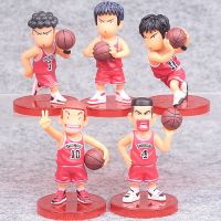 5Pcs อะนิเมะ SLAM DUNK Sakuragi Hanamichi ตัวเลขการกระทำพีวีซี Rukawa Kaede อะคากิทาเคะโนะริ Mitsui Hisashi Collection ของเล่น10ซม.