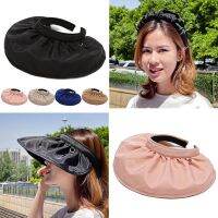 version of black plastic shell hat headband big eaves female summer outdoor sun visor empty top