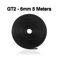 Gt2เข็มขัด Gt2 5เมตรเข็มขัดจับเวลากว้าง6มม. เหมาะสำหรับเครื่องพิมพ์3d Reprap Mendel Roscuprusa Creality Ender Ender 3 Anet Cr-10 A8