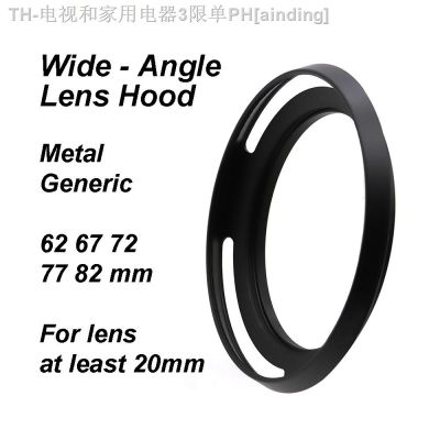 【CW】㍿✌☒  Generic Metal Wide Hood Screw-in 62 67 72 77 82 mm lens focal distance at least 20mm (Full Frame)