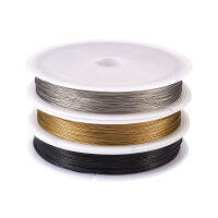 3Rolls 0.38mm 0.45mm Tiger Tail Wire Nylon-coated Steel Beading Wire Mixed Color Jewelry Making celet Necklace Accessories