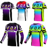 HOT★ชาย MTB Downhill Jersey BATFOX Motocross เสื้อยืด Mountain Bike Offroad DH เสื้อเจอร์ซีย์นักปั่นเสื้อผ้า