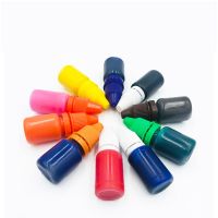 10ml 5ml Self-inking Colorful Ink for Photosensitive Flash Stamp DIY Inkpad Refilling Stamp Ink Oil for Make Seal Black Red Blue