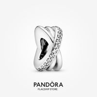 Official Store Pandora Sparkling and Polished Lines Spacer Charm