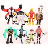 【Big-Sales】 IM Collections. 9ชิ้น Ben 10ใหม่หุ่นป้องกันเเบบคุณภาพสูงของโลกครอบครัว Brinquedos ของเล่นจัดส่งฟรี Pvc 3-12ซม.