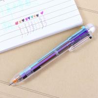 ROBATE ของขวัญสำหรับเด็ก สำหรับนักเรียน 0.7มม. ปากกากลกล มี6สี อุปกรณ์เขียน ปากกาเซ็นชื่อ ปากกาหลากสี ปากกาลูกลื่น ปากกาหมึกสี