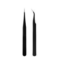 ‘；【。 Nail Art Dual End Straight Tweezers With Silicone Pressing Head For 3D Sticker Rhinestones Water Sticker Picker Metal Nails Tool