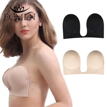INTIMA Strapless Invisible Bra for Women Sexy Lace Drawstring Bandeau Bras  Wire Free Seamless Underwear Push Up Backless Brassiere For Wedding Dress  Adjustable Bralette