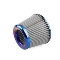 [Auto Era] ตัวกรองอากาศรถแข่ง Burnt Blue 3 "76Mm Power Intake High Flow Cold Air Intake Filter Cleaner