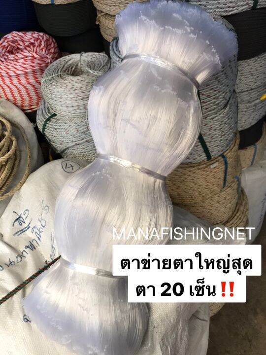 มองปลาสวาย-ข่ายดักปลาใหญ่สุดตา-20-เซ็น-ลึก-6-เมตร-ป้าย-180-เมตร