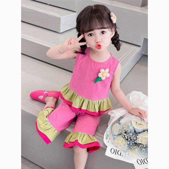 Girls' Summer Clothes Fashionable Stylish Suit 2023 New Children Girls ...