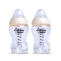 สินค้า Clearance Sale! Tommee Tippee ขวดนมคอกว้างแก้ว ทอมมี่ ทิปปี้ รุ่น Closer to Nature ขนาด 9oz แพ็คคู่