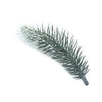 100Pcs ประดิษฐ์ Snow Frosted Pine เข็มสาขา Cedar Twig Stems Faux Greenery Christmas Tree Picks Xmas ตกแต่ง