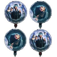 【DT】hot！ 10pcs 18Inch Addams Foil Helium Balloons Birthday Theme Decoration Baby Shower Kids Air Globos Supplies