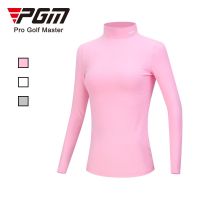 PGM Golf T-Shirt Soft Comfort Slim-Fit High Collar Long Sleeve Warm Sport Bottoming Women Shirt